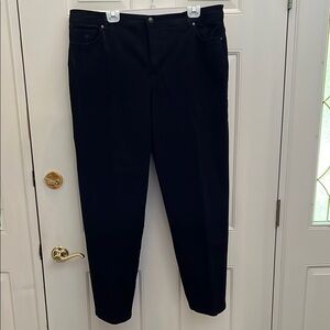 Gloria Vanderbilt Black Amanda Jeans.  Size:  20 W
